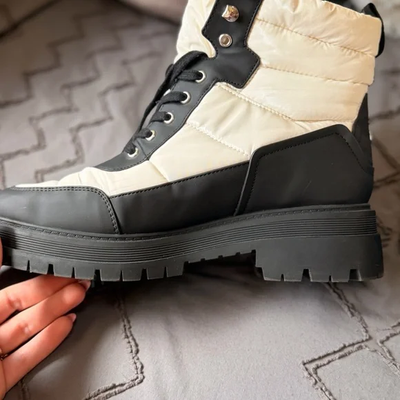 Nine West Monochrome High-Top Sneakers - Picture 13 of 13